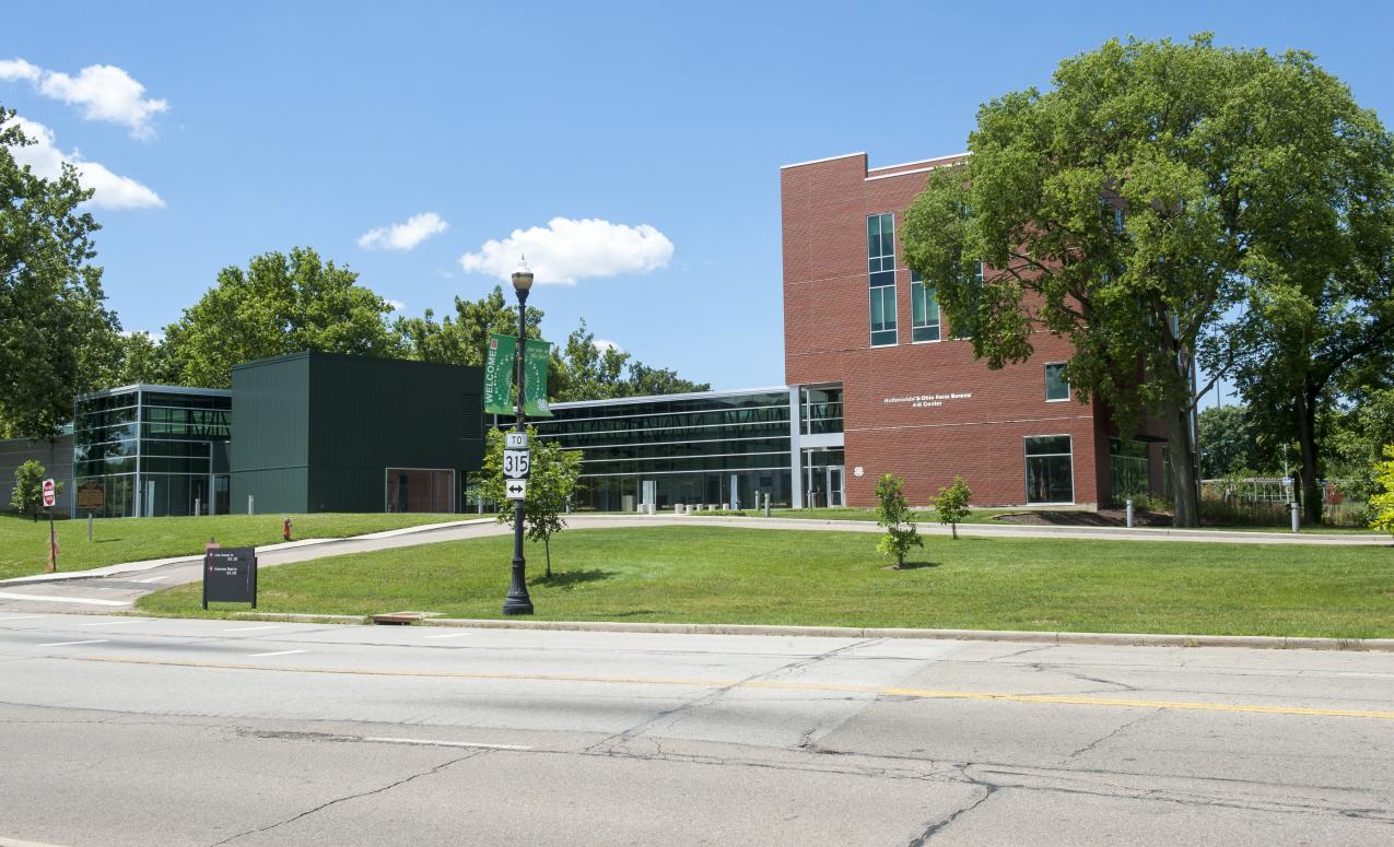 Another exterior view of the 4-H Center