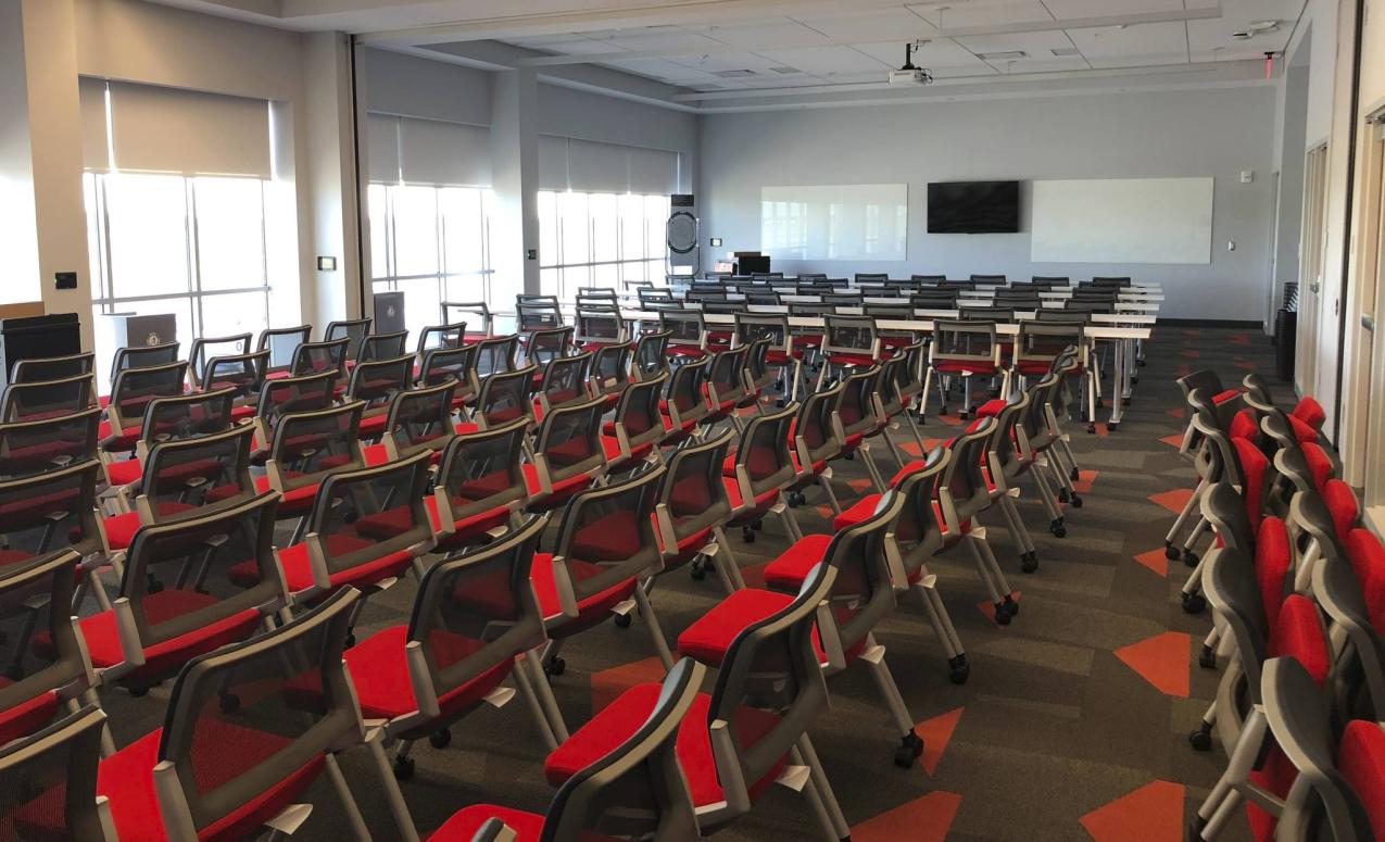 Event setup at The Ohio State University Airport