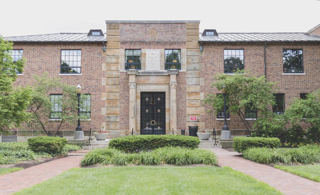 Exterior view of the Faculty Club entrance