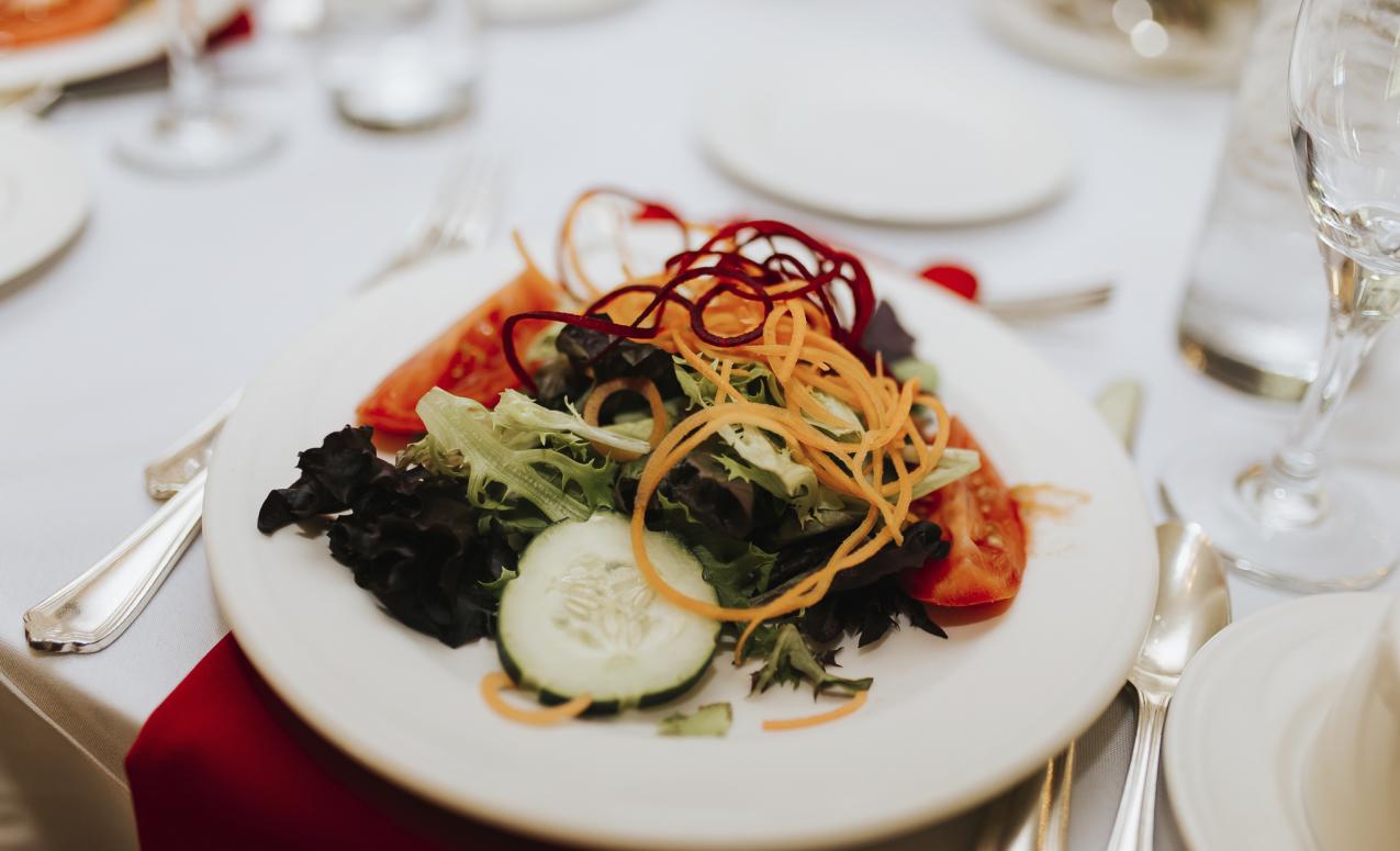 An example of catering available at a Faculty Club event