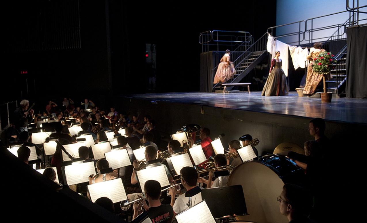 Performance taking place at Mershon Auditorium