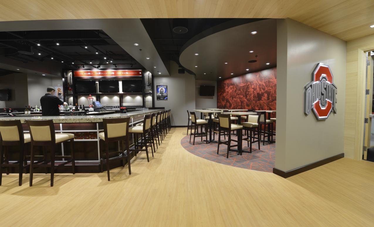 Upscale bar area at The Schottenstein Center, Value City Arena