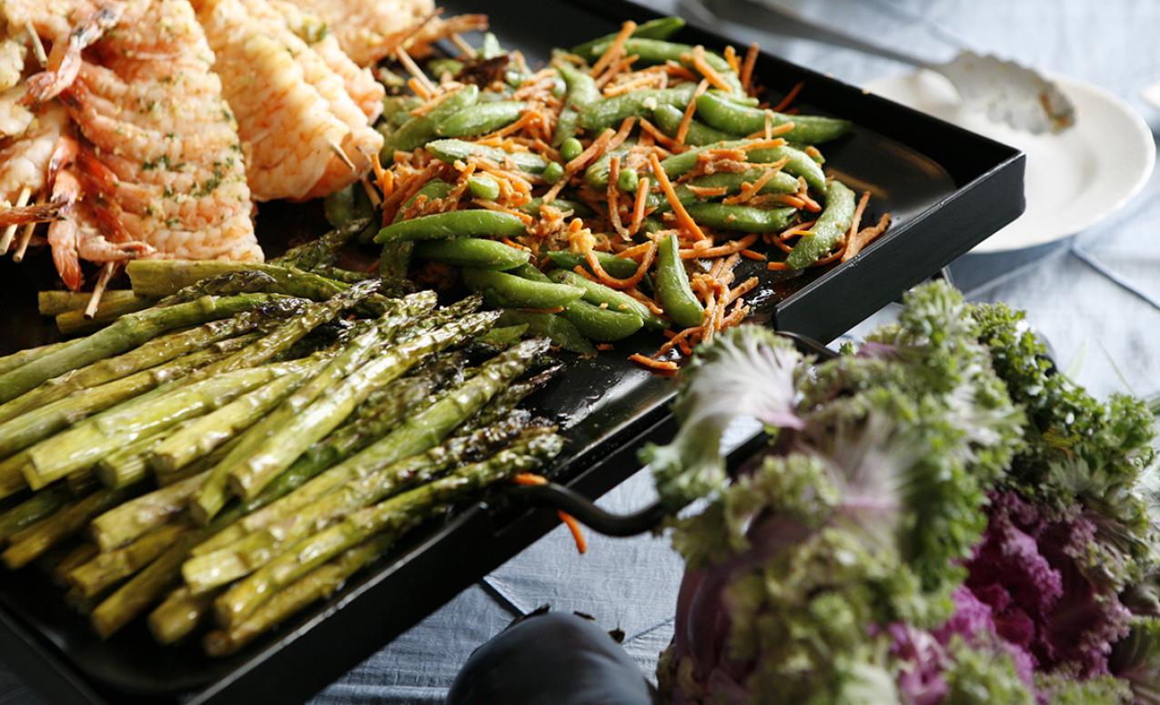 Image of food provided at event by University Catering