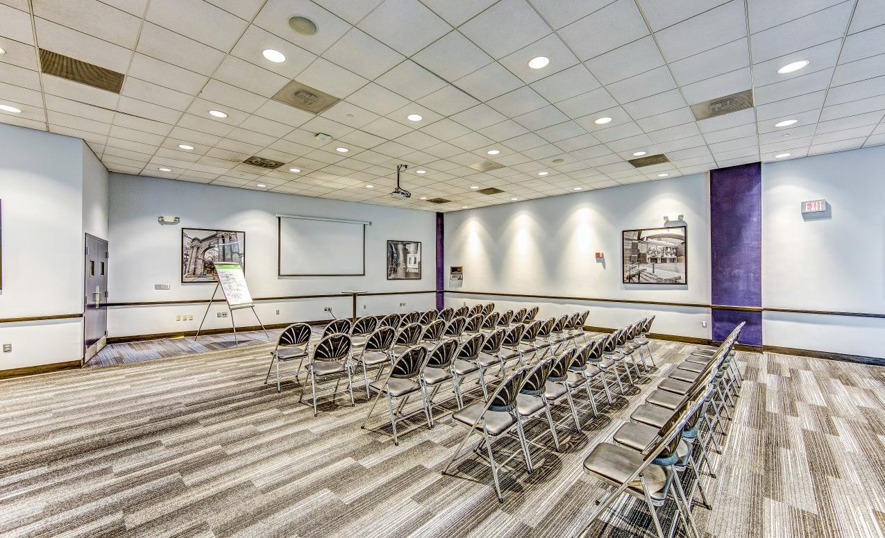 Image of {Activity Center meeting room set theater}