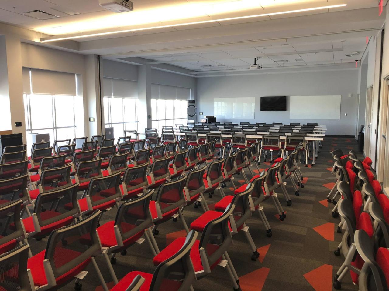 Event setup at The Ohio State University Airport