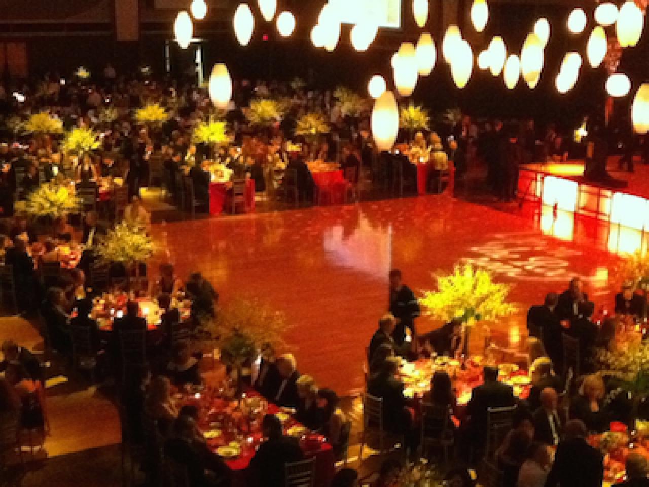 Example of a university catering venue during an event