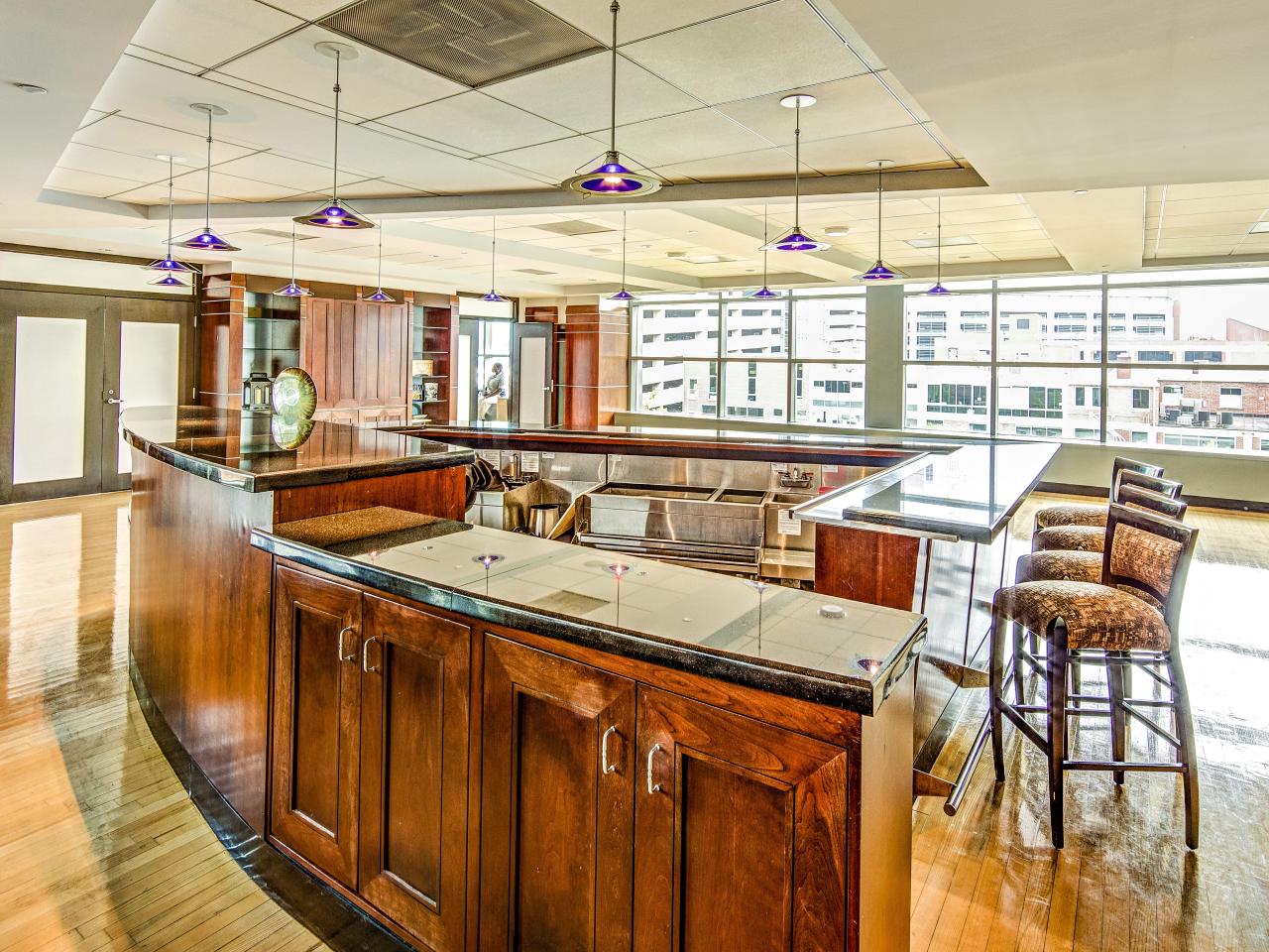 Image of {Built-in Bar outside of Founders Club}