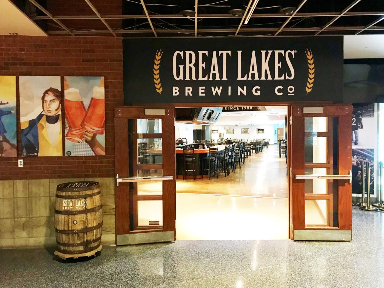 Entrance to Great Lakes Brewing Co. event space