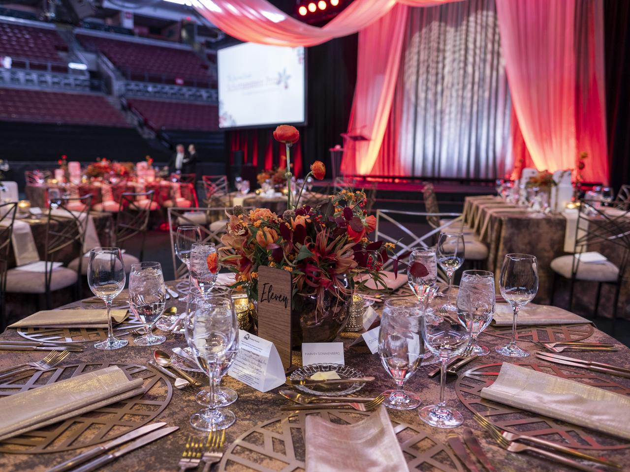 Schottenstein Center's main court is transformed for a gala event