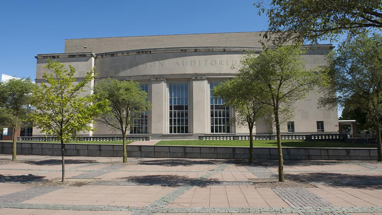 Exterior view of Wexner Center/Mershon Auditorium